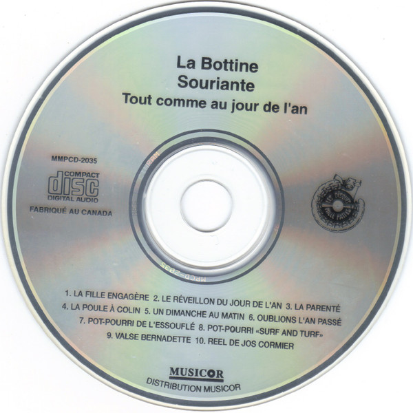 La Bottine Souriante - Tout Comme Au Jour De L'An | Mille-Pattes (MMPCD-2035) - 4 La Bottine Souriante - Tout Comme Au Jour De L'An | Mille-Pattes (MMPCD-2035) - 4