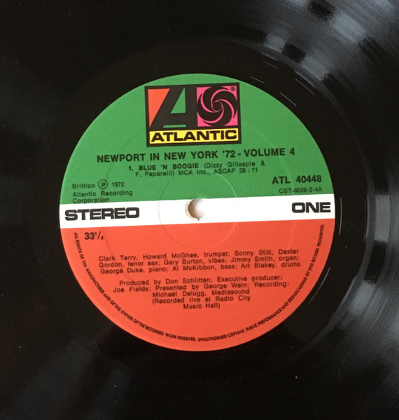 Various - Newport In New York '72 - The Jam Sessions, Vol 4 | Atlantic (ATL 40448) - 3
