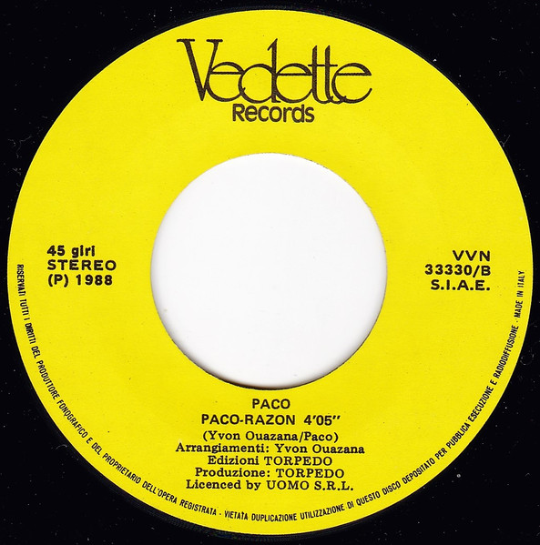Paco - Amor De Mis Amores | Vedette Records (VVN 33330) - 4 Paco - Amor De Mis Amores | Vedette Records (VVN 33330) - 4