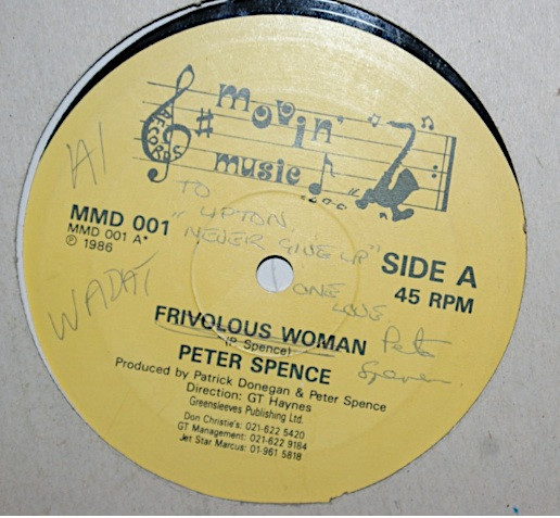Peter Spence - Frivolous Woman | Movin' Music (MMD 001) Peter Spence - Frivolous Woman | Movin' Music (MMD 001)