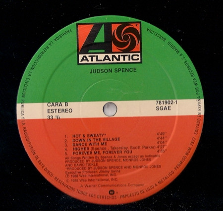 Judson Spence - Judson Spence | Atlantic (781 902-1)