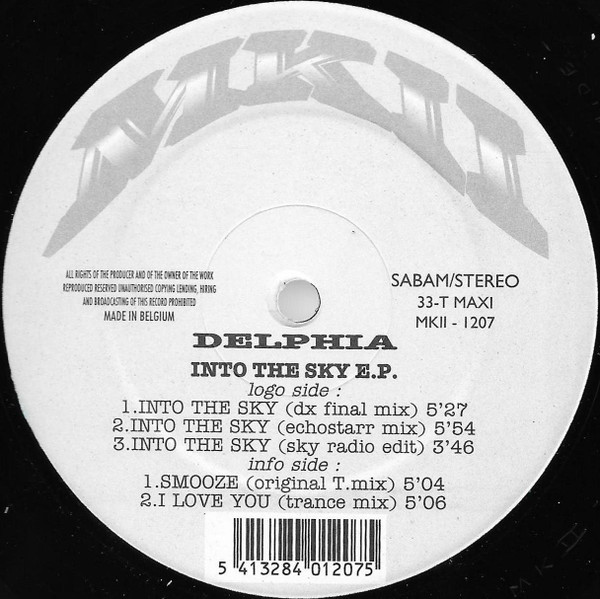 Delphia - Into The Sky E.P. | MKII (MKII - 1207)