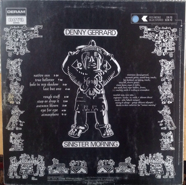 Denny Gerrard - Sinister Morning | Deram (SDN 10) - 2