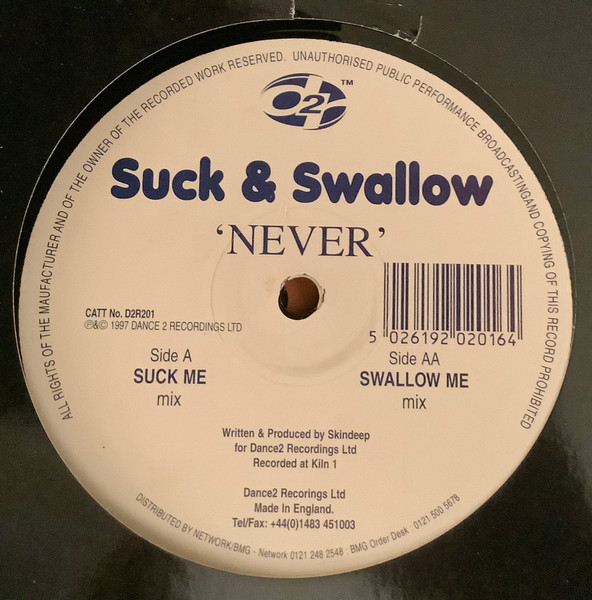 Suck & Swallow - Never | Dance 2 Recordings (D2R 201) - main