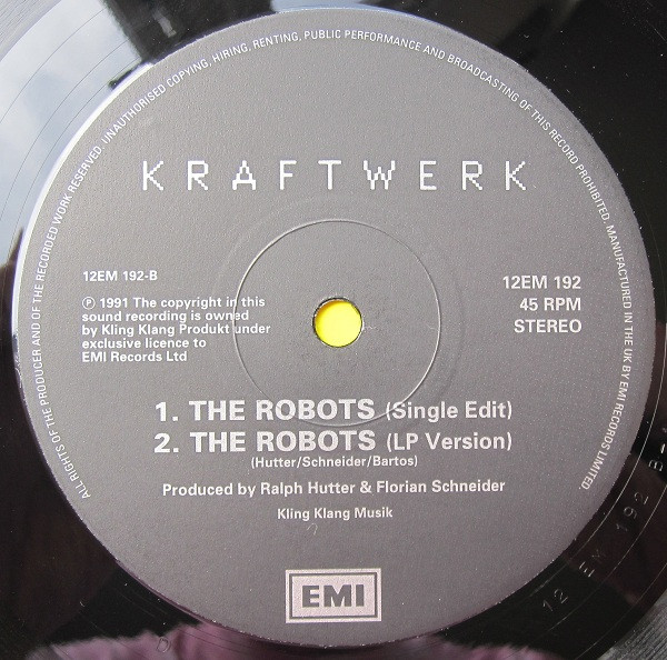 Kraftwerk - The Robots | EMI (12EM 192) - 4