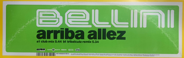 Bellini - Arriba Allez | Gang Go Music (GG034) - main Bellini - Arriba Allez | Gang Go Music (GG034) - main