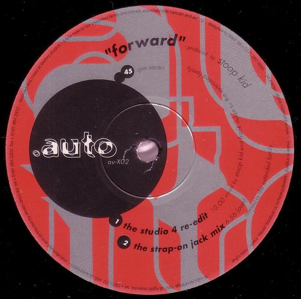 Stoop Kid - Forward | Auto Recordings (au-X02) - main Stoop Kid - Forward | Auto Recordings (au-X02) - main
