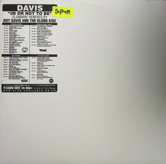 Davis Featuring Adolfo - 2B Or Not 2B | DJ Exclusive (XDJ-008) - 3 Davis Featuring Adolfo - 2B Or Not 2B | DJ Exclusive (XDJ-008) - 3
