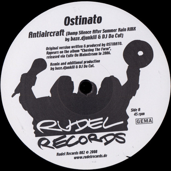 Ostinato / DJ Da Cut / baze.djunkiii - Antiaircraft (Remix) / Fake Democracy | Rudel Records (Rudel Records 002)