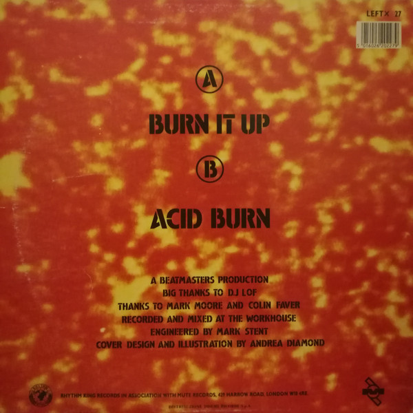 The Beatmasters With P.P Arnold - Burn It Up | Rhythm King (LEFTX 27) - 2