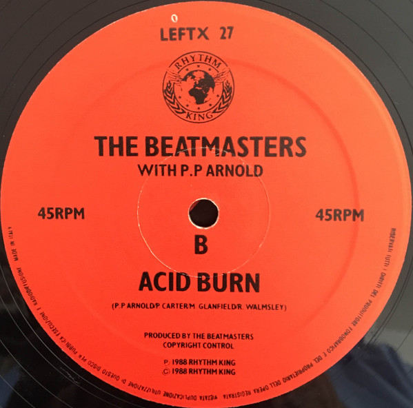 The Beatmasters With P.P Arnold - Burn It Up | Rhythm King (LEFTX 27) - 3