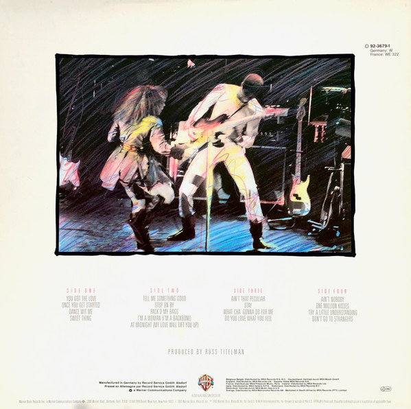 Rufus & Chaka Khan - Live - Stompin' At The Savoy | Warner Bros. Records (92-3679-1) - 4 Rufus & Chaka Khan - Live - Stompin' At The Savoy | Warner Bros. Records (92-3679-1) - 4