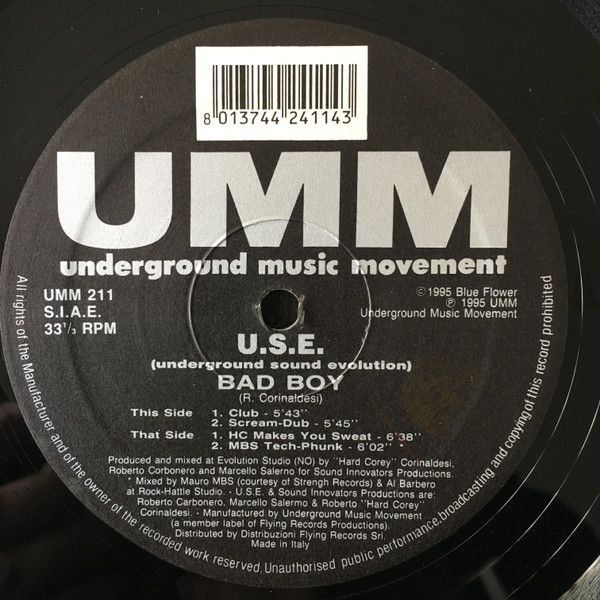 U.S.E. - Bad Boy | UMM (UMM 211)