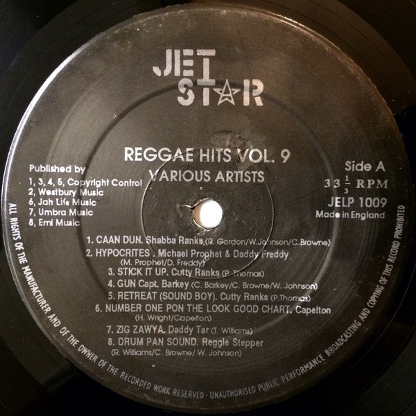 Various - Reggae Hits Volume 9 | Jet Star (JELP1009) - 3