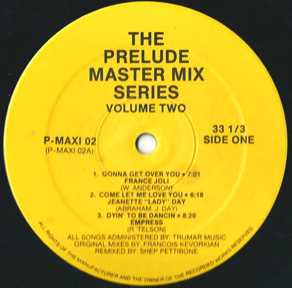 Various - The Prelude Master Mix Series ‎– Volume Two | Not On Label (P-MAXI 02)