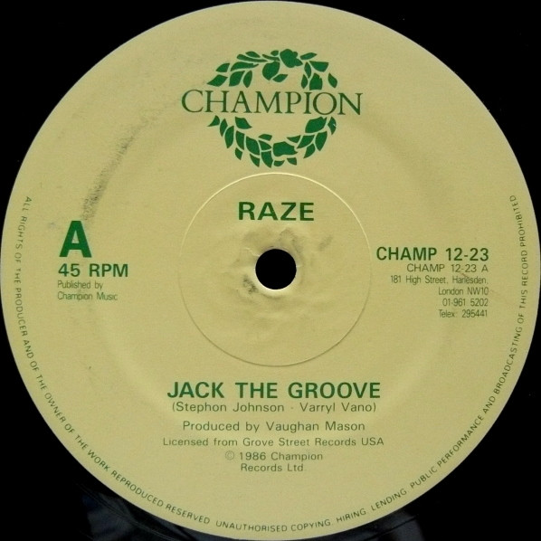 Raze - Jack The Groove | Champion (CHAMP 12-23) - main