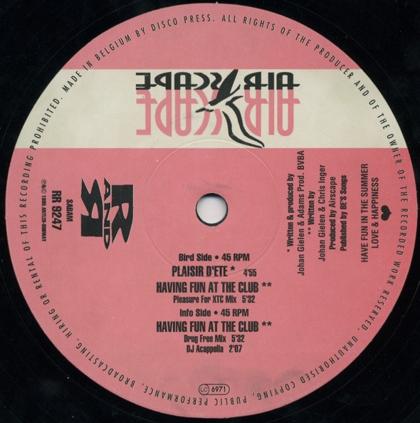 Airscape - Plaisir D'Été | Round And Round (RR 9247) - main