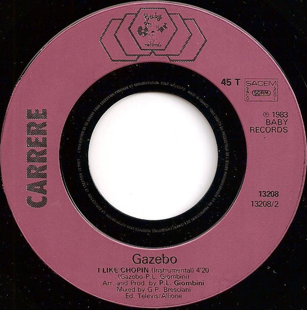 Gazebo - I Like Chopin | Carrere (13.208) - 4