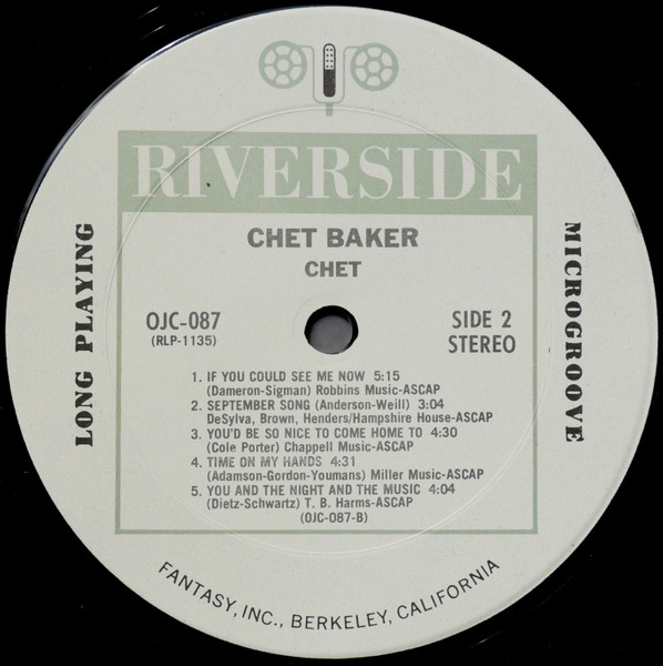 Chet Baker - Chet | Original Jazz Classics (OJC-087) - 4