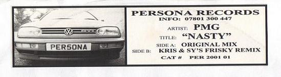 PMG - Nasty | Persona Records (PER 2001 01) - main