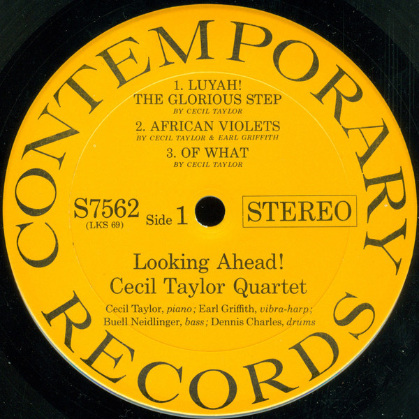 The Cecil Taylor Quartet - Looking Ahead! | Contemporary Records (S7562) - 3
