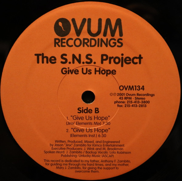 SNS Project - Give Us Hope | Ovum Recordings (OVM134) - 2