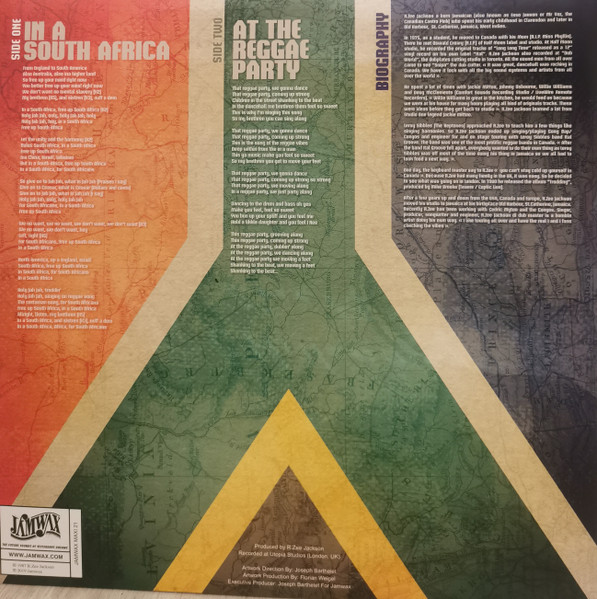 R. Zee Jackson - In A South Africa / At The Reggae Party | Jamwax (JAMWAX MAXI 21) - 4