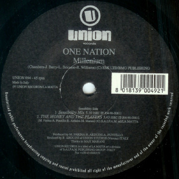 One Nation - Millenium | Union Records (UNION 094) - 2