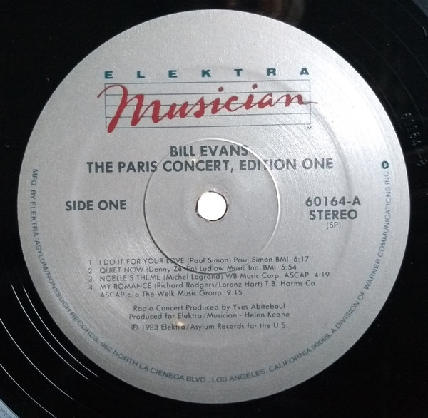 Bill Evans - The Paris Concert (Edition One) | Elektra Musician (60164) - 3 Bill Evans - The Paris Concert (Edition One) | Elektra Musician (60164) - 3