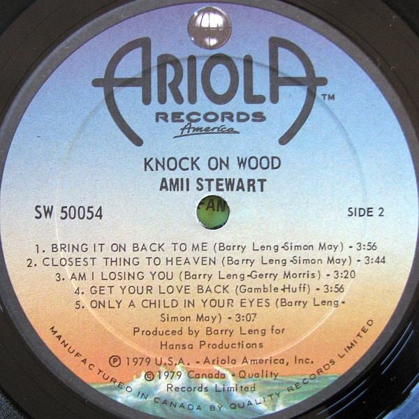 Amii Stewart - Knock On Wood | Ariola Records America (SW 50054) - 4 Amii Stewart - Knock On Wood | Ariola Records America (SW 50054) - 4