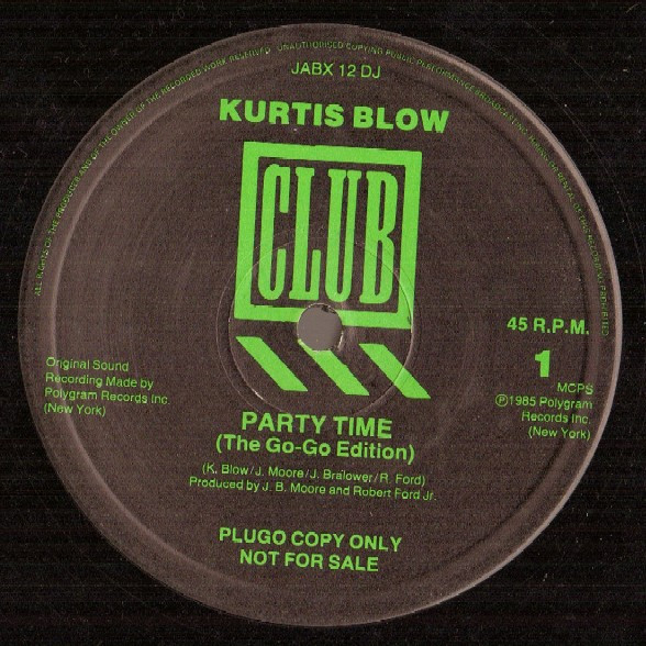 Kurtis Blow - Party Time | Club (JABX 12 DJ) - main