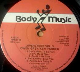Owen Gray And Ken Parker - Lovers Rock Volume 3 | Body Music (TDWD 18) - 3