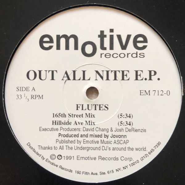 Jovonn - Out All Nite E.P. | Emotive Records (EM 712-0) - main