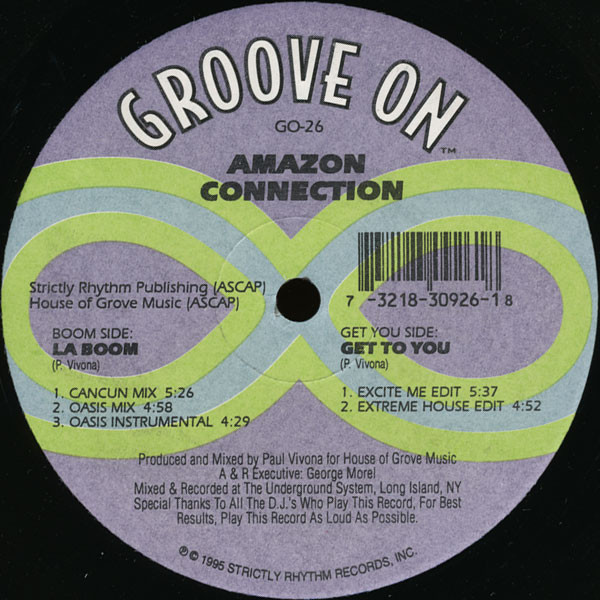 Amazon Connection - La Boom / Get To You | Groove On (GO-26) - main