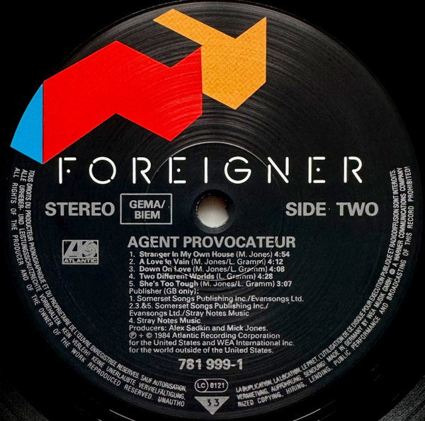 Foreigner - Agent Provocateur | Atlantic (781 999-1) - 4
