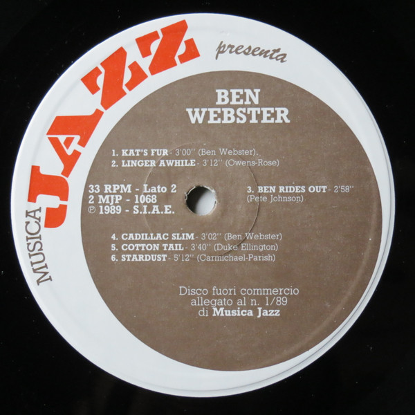 Ben Webster - Ben Webster | Musica Jazz (2MJP 1068) - 3