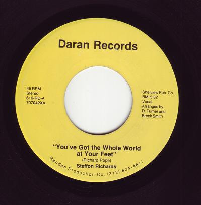 Steffon Richards - You've Got The Whole World At Your Feet | Daran Records (616-RD)