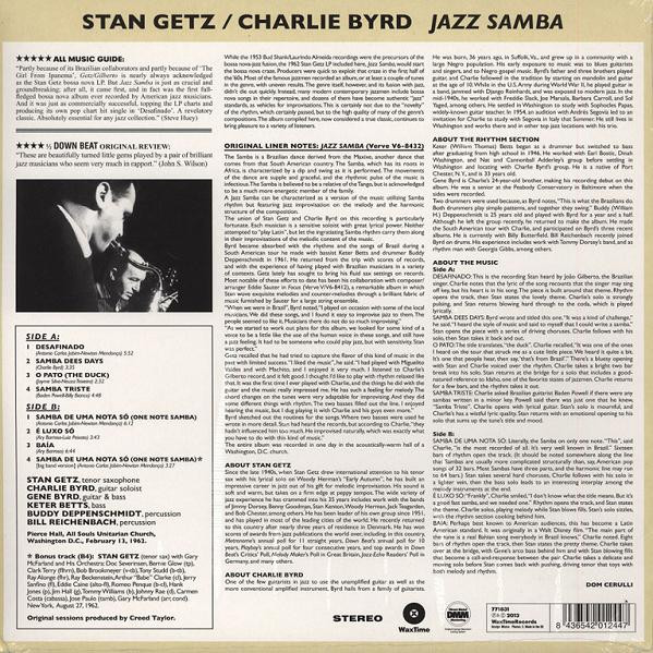 Stan Getz / Charlie Byrd - Jazz Samba | WaxTime (771831)