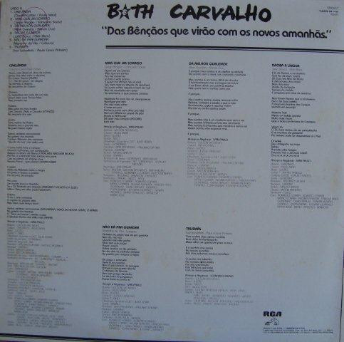 Beth Carvalho - Das Bênçãos Que Virão Com Os Novos Amanhãs | RCA Victor (103.0657) - 2