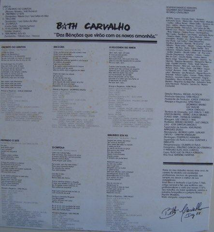 Beth Carvalho - Das Bênçãos Que Virão Com Os Novos Amanhãs | RCA Victor (103.0657) - 3