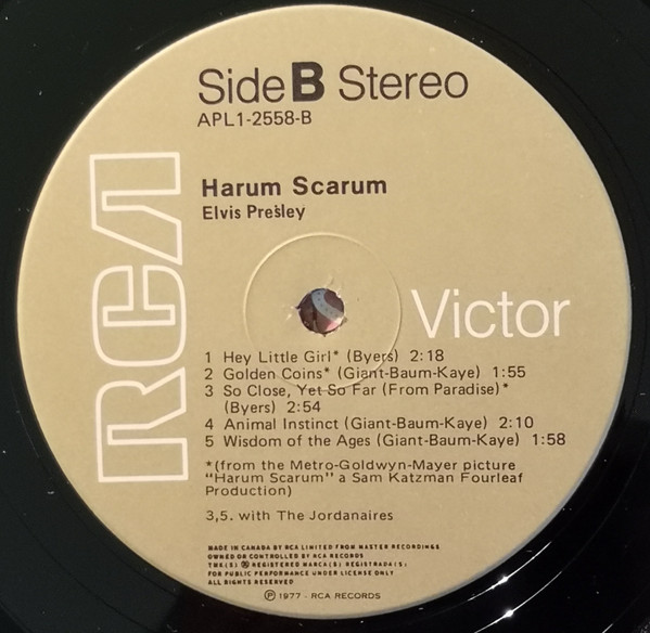 Elvis Presley - Harum Scarum [Vinyl] | RCA Victor (APL1-2558) - 4