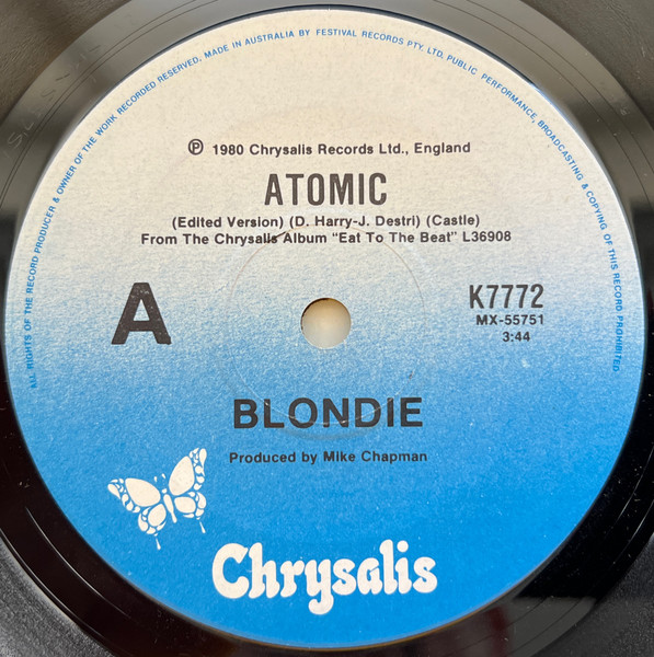 Blondie - Atomic | Chrysalis (K7772)