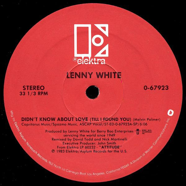 Lenny White - Didn't Know About Love (Till I Found You) | Elektra (0-67923)