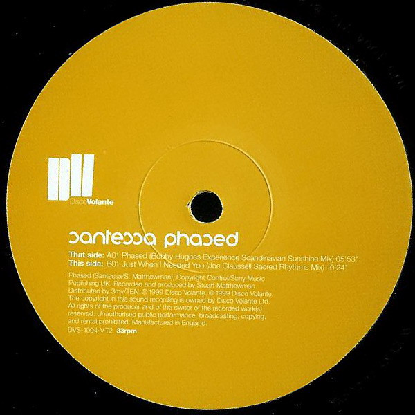 Santessa - Phased | Disco Volante (DVS-1004-VT2) - 3