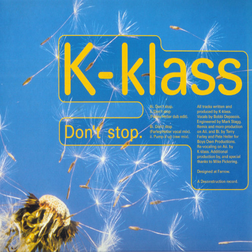 K-Klass - Don't Stop | Deconstruction (12R 6325) K-Klass - Don't Stop | Deconstruction (12R 6325)