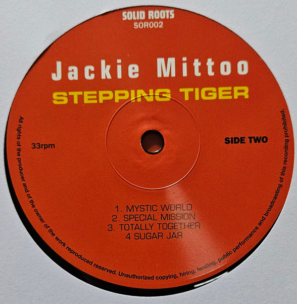 Jackie Mittoo - Stepping Tiger | Solid Roots (SOR 002) - 4