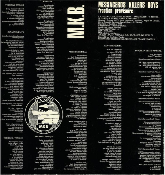 MKB Fraction Provisoire - Terminal Toxique | Céeditions Tracks (CT 017) - 2 MKB Fraction Provisoire - Terminal Toxique | Céeditions Tracks (CT 017) - 2