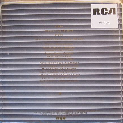 Eurythmics - Would I Lie To You? | RCA (PB-14078)