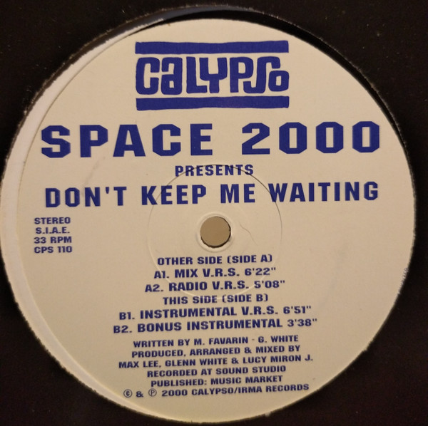Space 2000 - Don't Keep Me Waiting | Calypso Records (CPS 110)