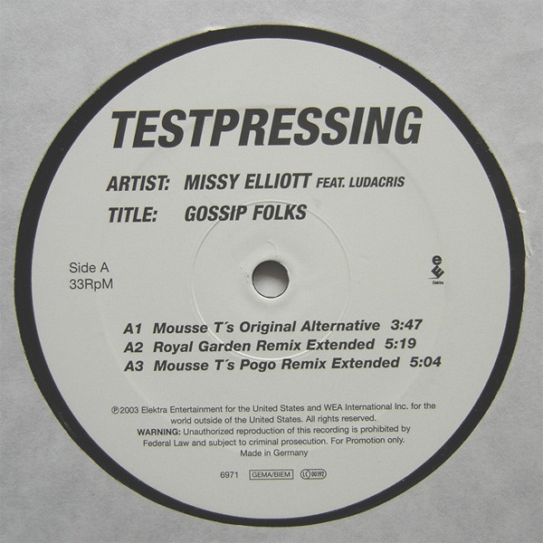 Missy Elliott Feat. Ludacris - Gossip Folks | Elektra (6971)
